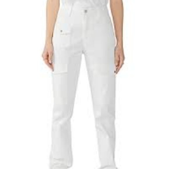 New SANCTUARY COTTON Poppy Solid Bootcut Chino Cargo Pants in White 298BJ0 - Picture 3 of 8